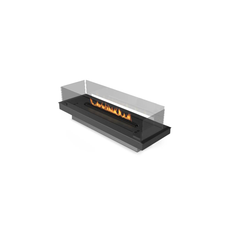 Automatic Bioethanol Fireplace Burner With Adaptive Frame And Glass Panels Prime Fire 39"