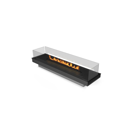 Automatic Bioethanol Fireplace Burner With Adaptive Frame And Glass Panels Prime Fire 46 7/8"