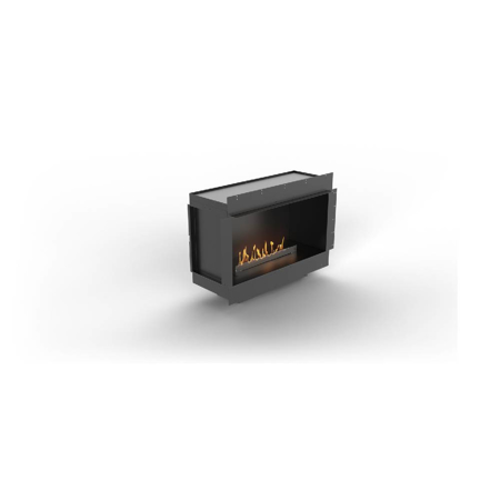 Single-Sided Fireplace With FLA4 31.1" Burner, Forma 40"