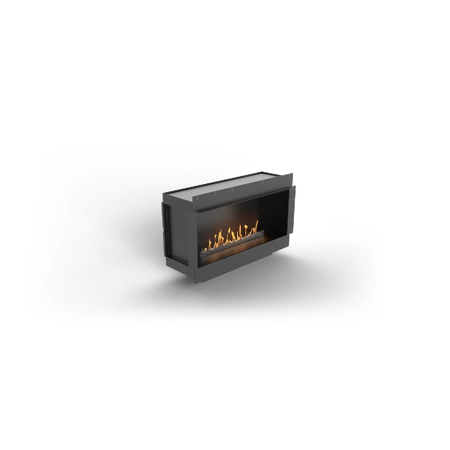 Single-Sided Fireplace With FLA4 39" Burner, Forma 48"