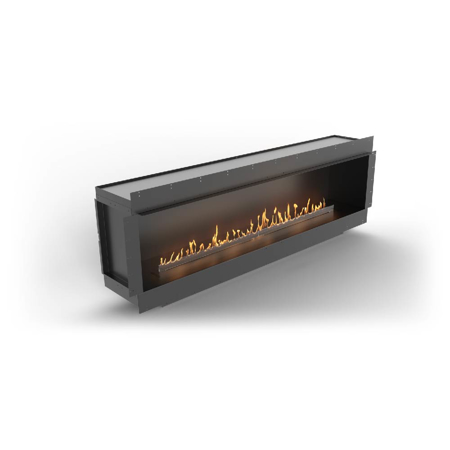 Single-Sided Fireplace With FLA4 78.3" Burner, Forma 92"