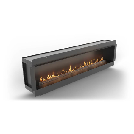 Single-Sided Fireplace With FLA4+ 78.3" Burner, Forma 106"