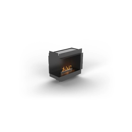 Left Corner Fireplace With FLA4 23.2" Burner, Forma 32"