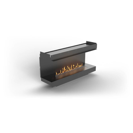 Three-Sided Fireplace With FLA4 46.9" Burner, Forma 60"