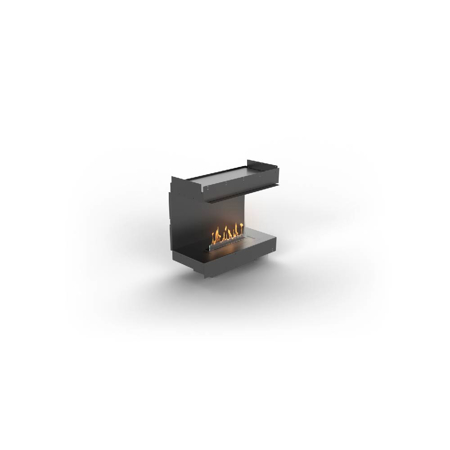 Three-Sided Bioethanol Fireplace with FLA4+ 23 1/4" Burner, Forma 32"