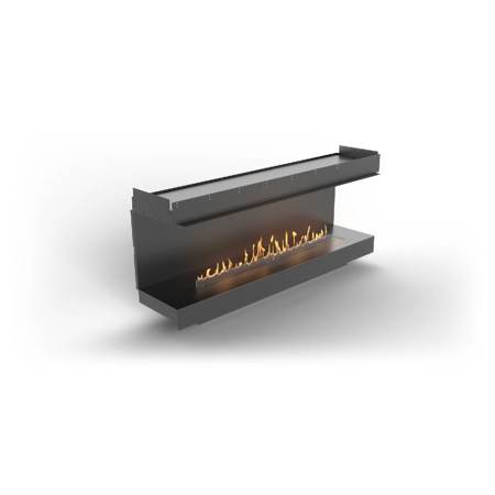 Three-Sided Fireplace With FLA4+ 58.7" Burner, Forma 72"