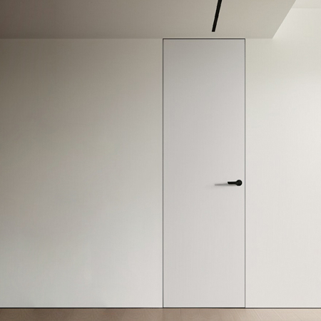 Modern Frameless Interior Door Filo Muro Pure Ash White 2'-8" x 8'-0"