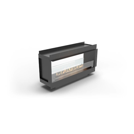 Tunnel Fireplace With FLA4+ 46.9" Burner, Forma 60"
