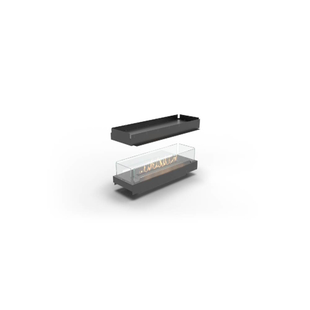 Island Bioethanol Fireplace with Prime Fire 39" Burner, Forma 48"
