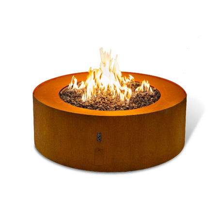 Outdoor Automatic Gas Fireplace Galio Star Corten
