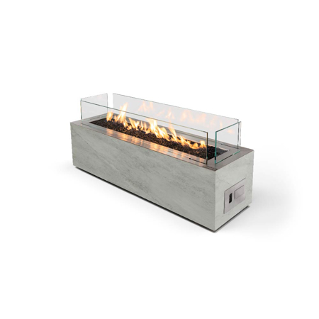 Freestanding Outdoor Linear Automatic Gas Fireplace Galaxy Kreta
