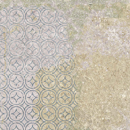 Bohemian Blend 39.19" x 39.19" Natural Porcelain Tile
