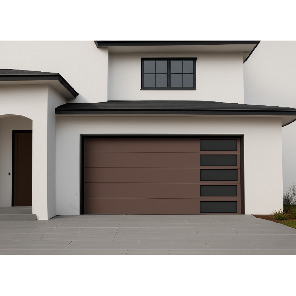 Elegant Garage Door Brown Mocha 8' x 7' HINTEX Home Interior