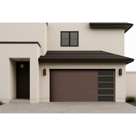 Elegant Garage Door Brown Mocha 8' x 8'