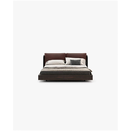 Brooke Bed, Seoul Borgogna Leather