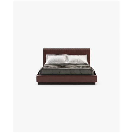 Harry Bed, Seoul Borgogna Leather