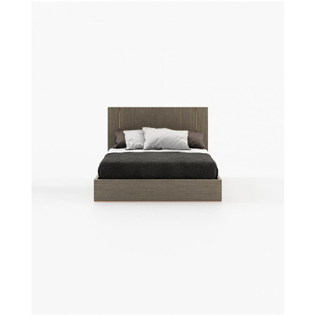 Duane Bed, Aged Oak Veneer Matte