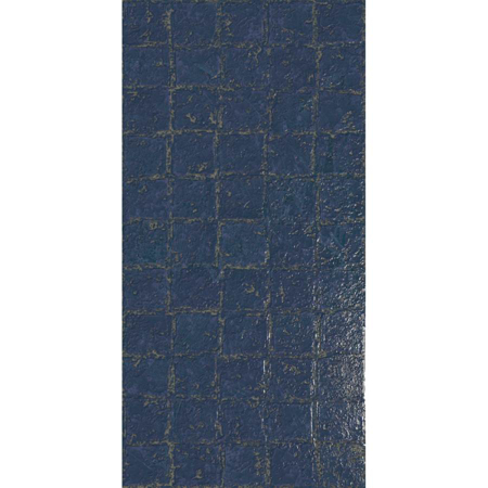 Abstra Blue Blocks Shiny 19.59" x 39.19" Porcelain Tile