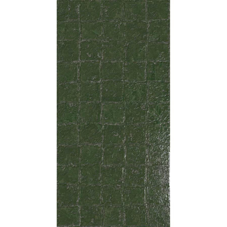 Abstra Green Blocks Shiny 19.59" x 39.19" Porcelain Tile