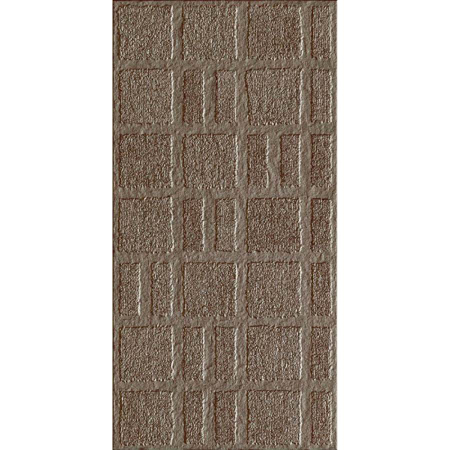 Milano Titanium Stamp 19.59" x 39.19" Porcelain Tile