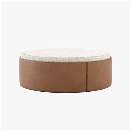 Jason Big Pouf, Berlin Camel Leather