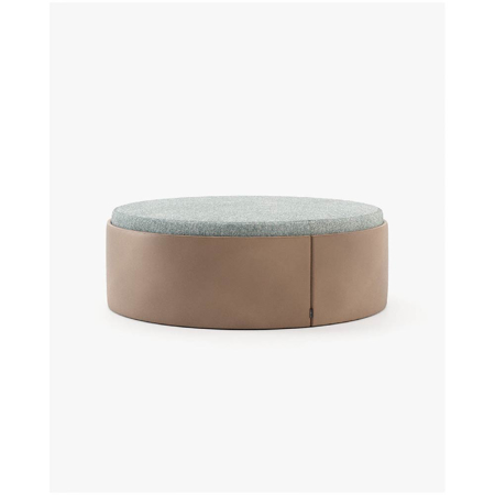 Jason Big Pouf, Seoul Terra Leather