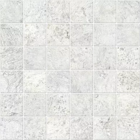 Stucco White Natural Mosaic 11.71"x11.71" Porcelain Tile