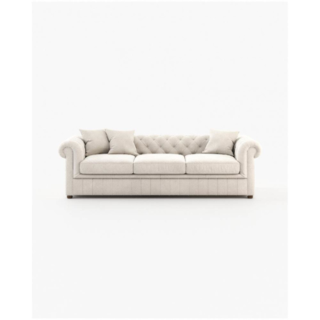 Chester 3 Seater Sofa, Xangai White