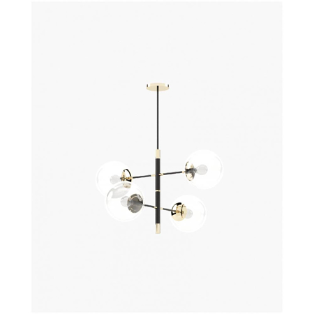 Meredith Chandelier Small, Gilded Polished Stainless Steel