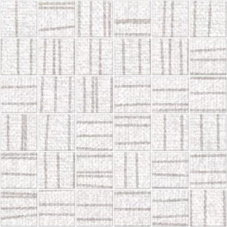 Yoku White Natural Mosaic 11.71"x11.71" Porcelain Tile