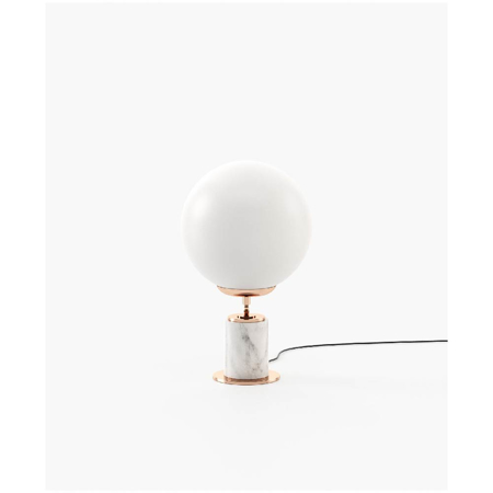Marcel Table Lamp, Carrara Marble