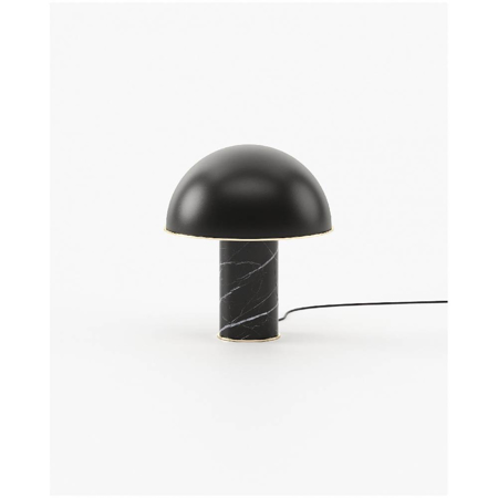 Franklin Table Lamp, Nero Marquina Polished Marble