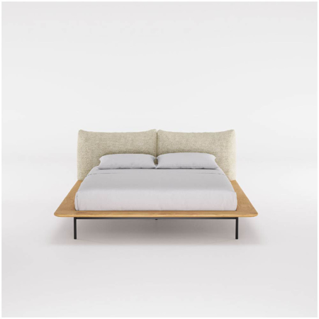 Platform Bed Oak 87" x 99.8" x 35"