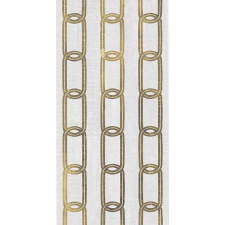 Reggia Gold Decor 19.69"x39.37" Porcelain Tile