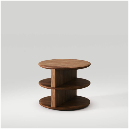 Triplex Side | Bedside Table Walnut