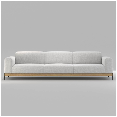 Bowie Sofa 3 Seats Oak, Fabric