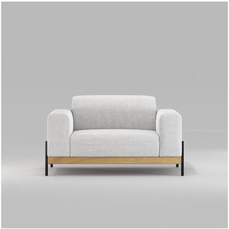 Bowie Sofa 1 Seat Oak, Fabric