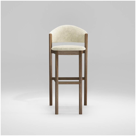 Caravela Bar Stool Walnut 17.7" x 20.1" x 34.6"