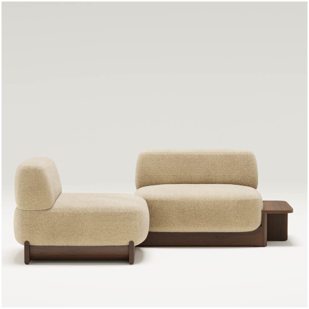 Dome Sofa Walnut Corner Module
