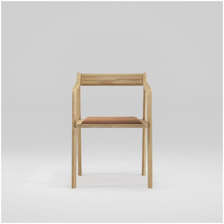 Kundera Chair Oak With Upholstered Seatpad