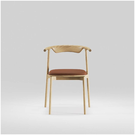 Pala Chair Oak With Upholstered Seat Pad