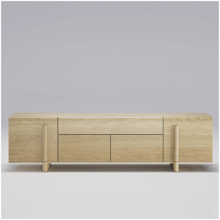 Brutalist Sideboard Oak 94.5"