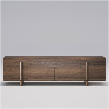 Brutalist Sideboard Walnut 94.5"