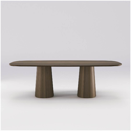 Amos Dining Table Walnut 118.1"