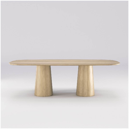 Amos Dining Table Oak 70.9"