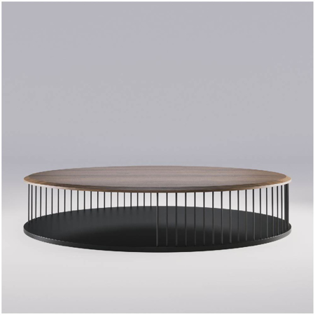 Memória Coffee Table Walnut Veneered