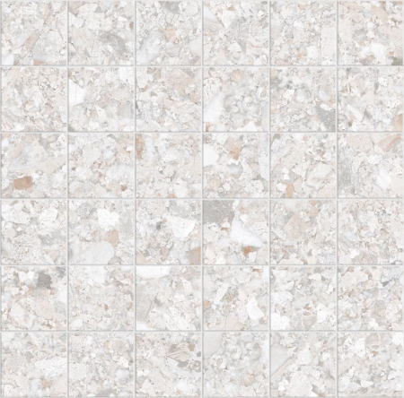 Momentum White Natural Mosaic 11.71"x11.71" Porcelain Tile