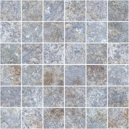 Covadonga Blue Natural Mosaic 11.71"x11.71" Porcelain Tile