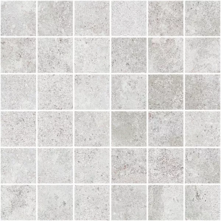 Sullivan White Natural Mosaic 11.71"x11.71" Porcelain Tile