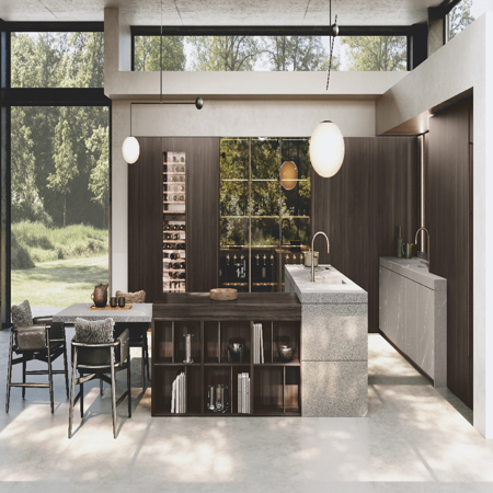 Modern Italian Kitchen Bluna Gres